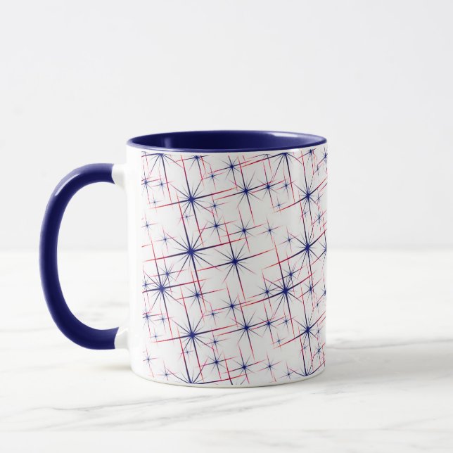 Taza Estallidos rojos blancos y azules (Izquierda)