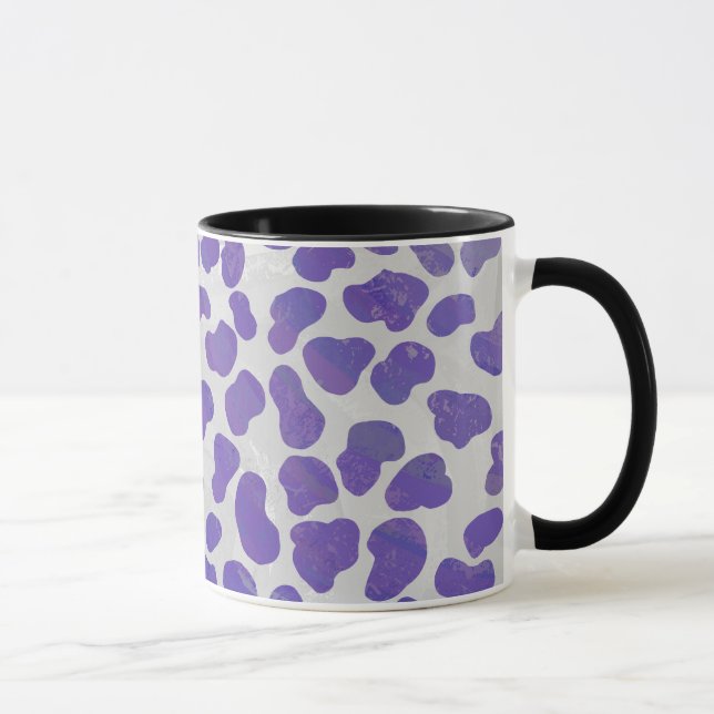 Taza Estampa de dalmata púrpura y blanca (Derecha)