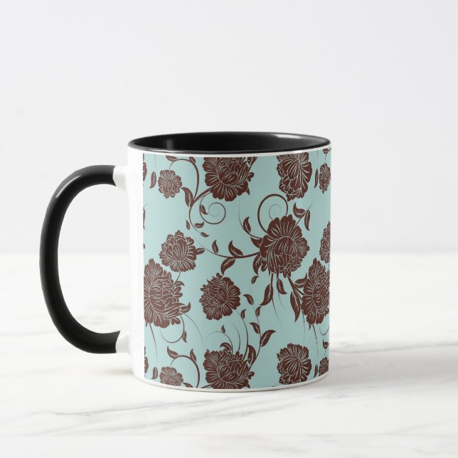 Taza Estampado de flores 13 (Izquierda)