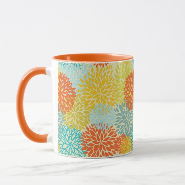Taza Estampado de flores 3 (Izquierda)