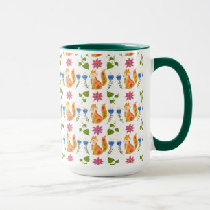 Taza Estampado de flores astuto en colores pastel