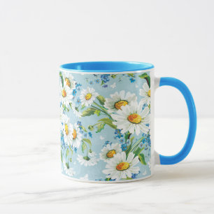 Taza Estampado de flores brillante hermoso elegante 2