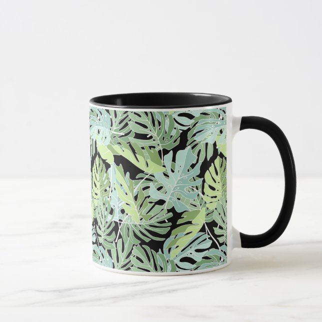 Taza Estampado de flores de la selva (Derecha)