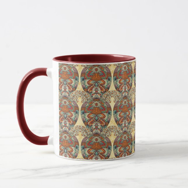 Taza Estampado de flores de la tortuga (Izquierda)