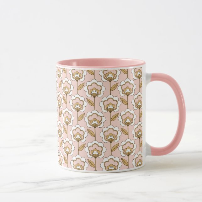Taza Estampado de flores moderno de los mediados de (Derecha)