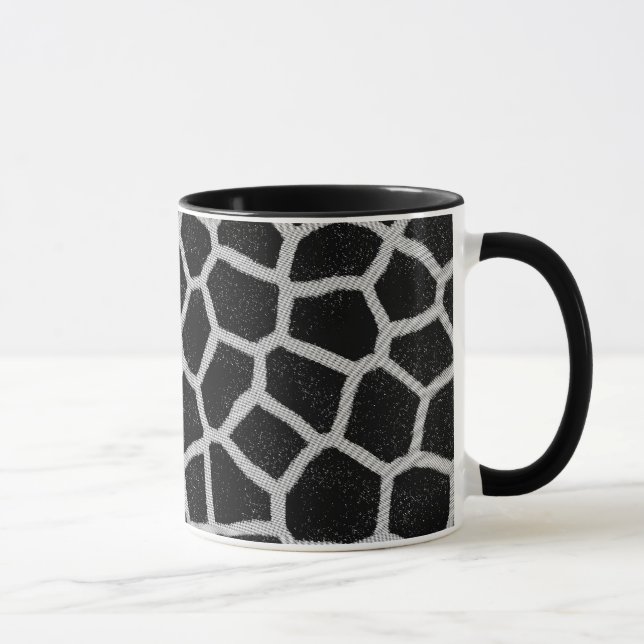 Taza Estampado de girafa blanco y negro (Derecha)