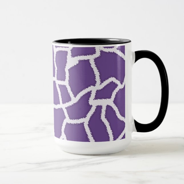Taza Estampado de girafa oscuro de la lavanda; Pizarra (Derecha)