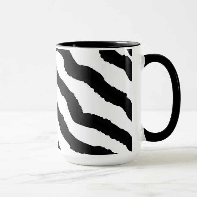Taza Estampado de piel de cebra (Derecha)