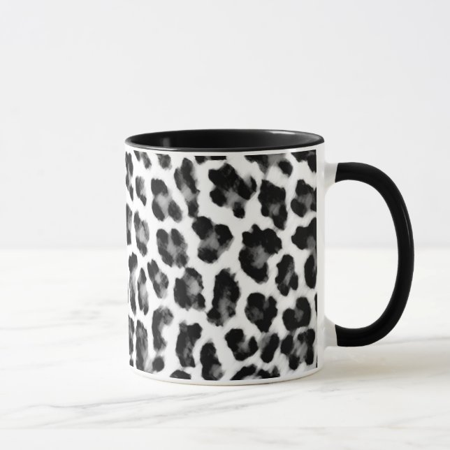 Taza Estampado leopardo blanco y negro (Derecha)