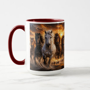 Taza Estampida de Espíritu Salvaje – Arte de Caballos M