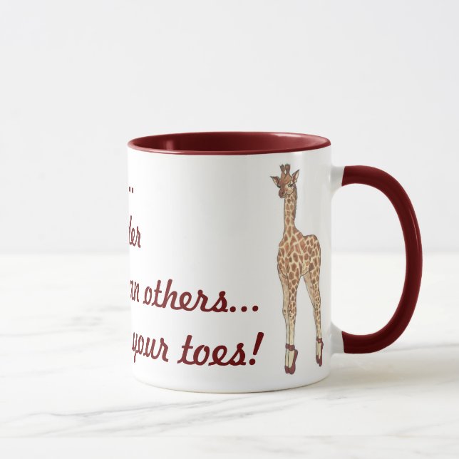 Taza ¡Estancia en sus dedos del pie! (Derecha)