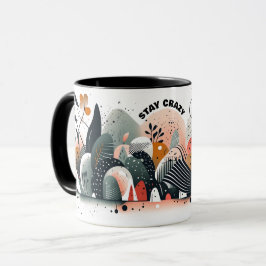Taza Estancia personalizada Loco Resumen impreso