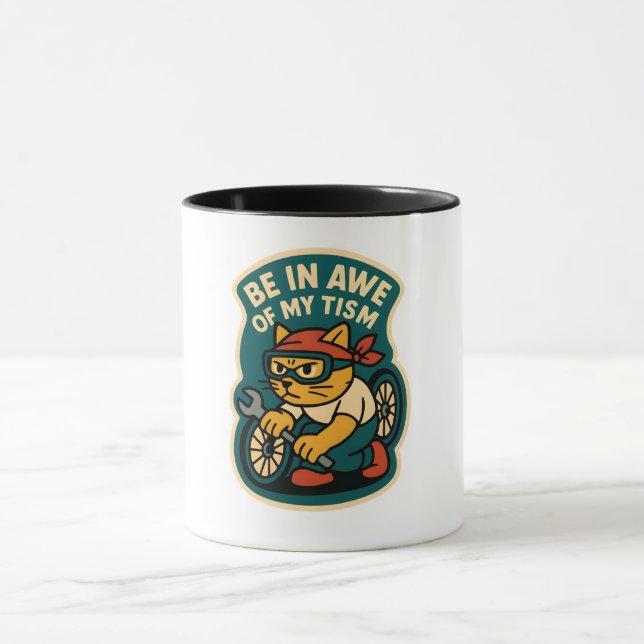 Taza estar asombrado de mi tism (Centro)