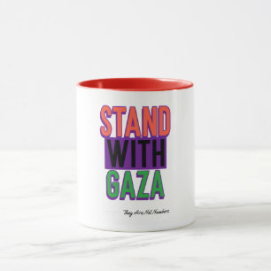 Taza Estar con Gaza No son números Genocidio de Gaza