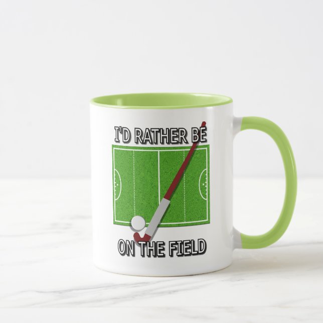Taza Estaría bastante en el campo (el hockey) (Derecha)