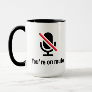 Taza estás mudo, estás mudo, gracioso