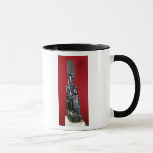 Taza Estatua asentada de la protección del Amon de dio