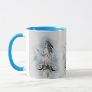 Taza Estatua clásica griega Athena
