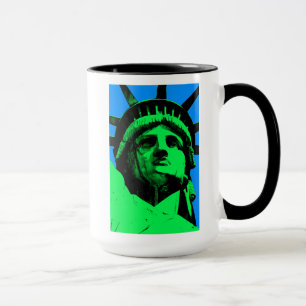 Taza Estatua de arte pop de la libertad