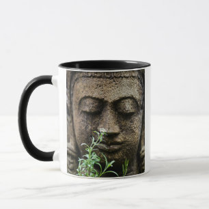 Taza Estatua de jardín de piedra con flor