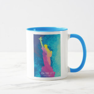 Taza Estatua de la acuarela de la libertad