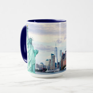 Taza Estatua de la Libertad con el World Trade Center
