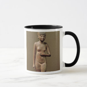 Taza Estatua de un chica de criado joven (madera)