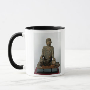 Taza Estatua de un hombre asentado, Mbembe, Nigeria