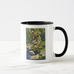Taza Estatua del indio del parque de estado