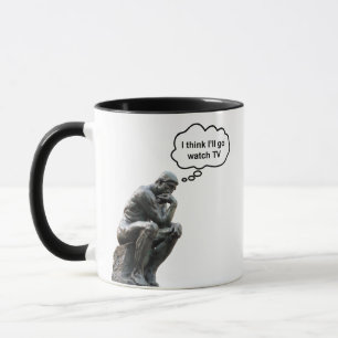 Taza Estatua del Pensador de Rodin - Creo que iré a ver