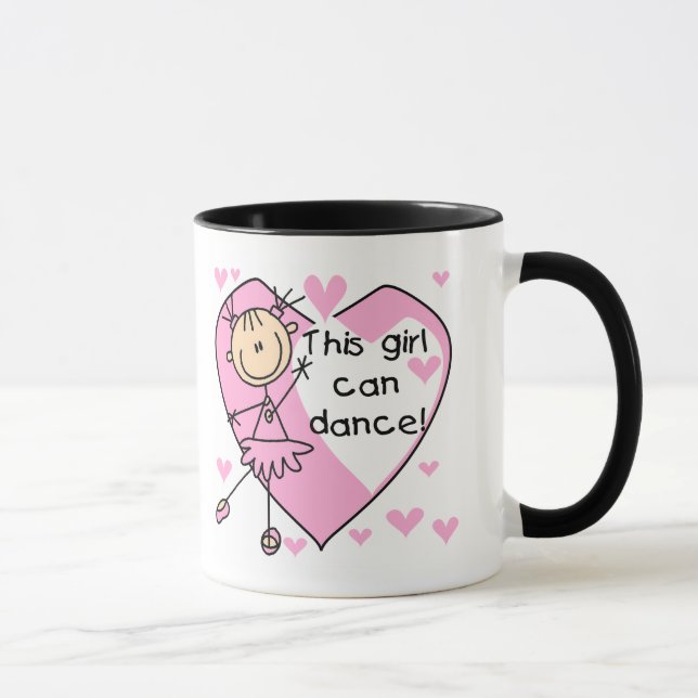 Taza Este chica puede bailar las camisetas y los (Derecha)