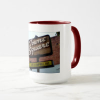 Este es Campbell CA, Towne Square Signage Mug