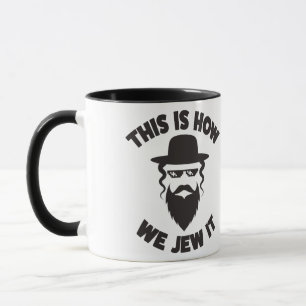 Taza Éste es cómo nosotros judío él regalo divertid