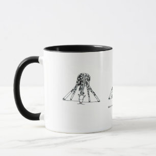 Taza Éste es cómo una jirafa bebe las aguas blancas