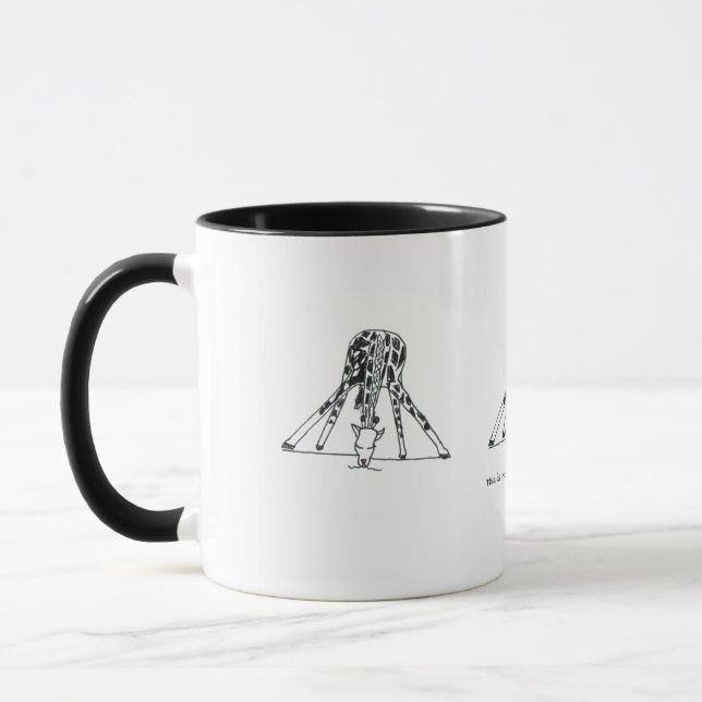 Taza Éste es cómo una jirafa bebe las aguas blancas (Izquierda)