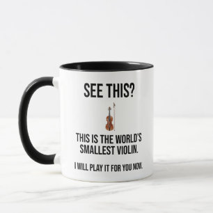 Taza Este es el más pequeño sarcástico de violín de
