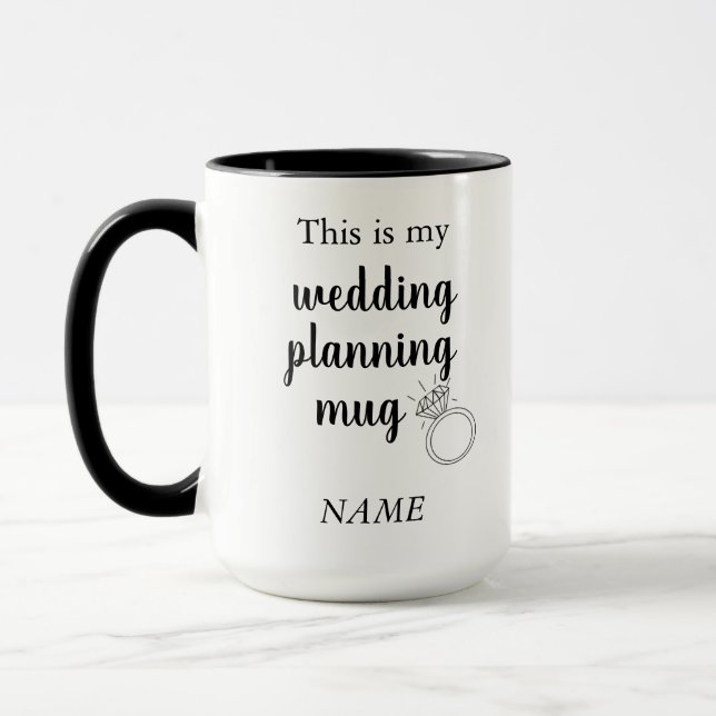 Taza Este es mi boda planeando la mug (Izquierda)