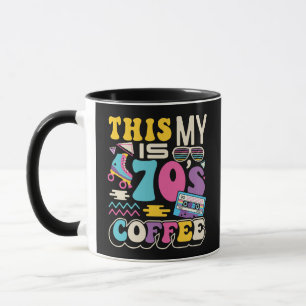 Taza Este es mi disfraz café retro vibes regalos de caf