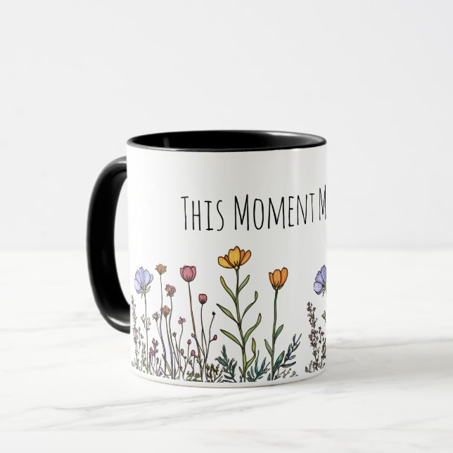 Taza "Este momento importa" Mentalidad Cerámica Mug (Anverso izquierdo)