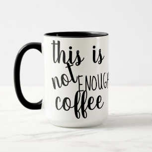 Taza éste no es bastante humor divertido del diseño de