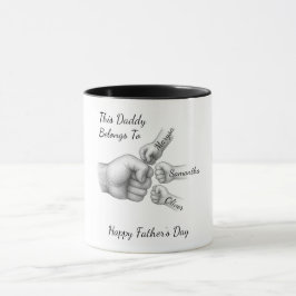 Taza Este papá pertenece a - Regalo con nombres de niño