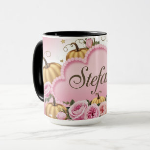 Taza Estefany - Whimsical Pink Cloud Coffee Mug