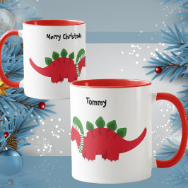Taza Estegosaurio de bebé con Gorra de Navidades colori