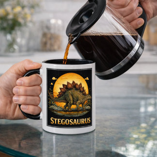 Taza Estegosaurio Dinosaurio Prehistórico Luna