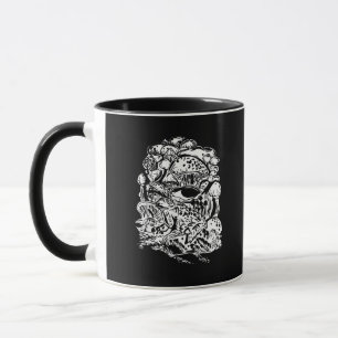 Taza Estética Cottagecore Rana Hongos Goblincore Cre