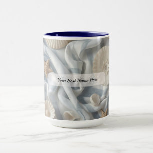 Taza Estética de Abuela Costera Casa de Playa Serena