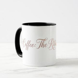 TAZA ESTÉTICA DE CITA DE RITUAL DE CAFE DE ORO ROSADO M