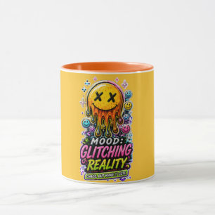 Taza estética de error cibernético del Y2K