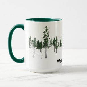 Taza Estética de Soledad del Bosque Waldeinsamkeit