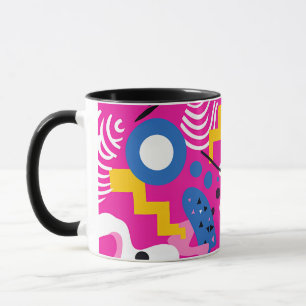 Taza Estética divertida rosa de los años 80